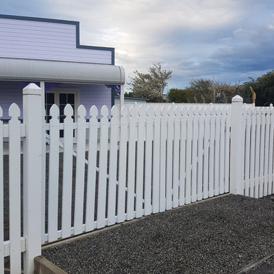 Wooden picket gate