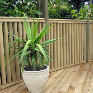 Decking with balusters