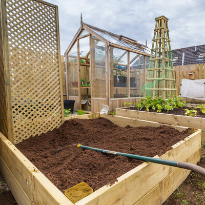 Diagonal Trellis in garden